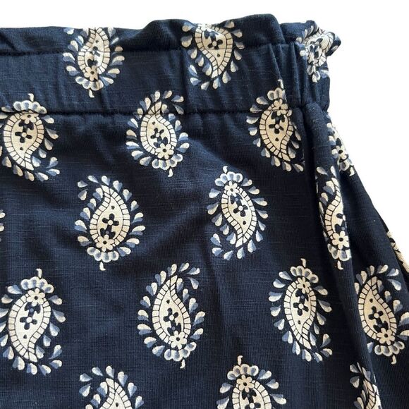 J. Jill XL Stretchy Navy Elastic Waist Skirt with side pockets - Picture 4 of 7
